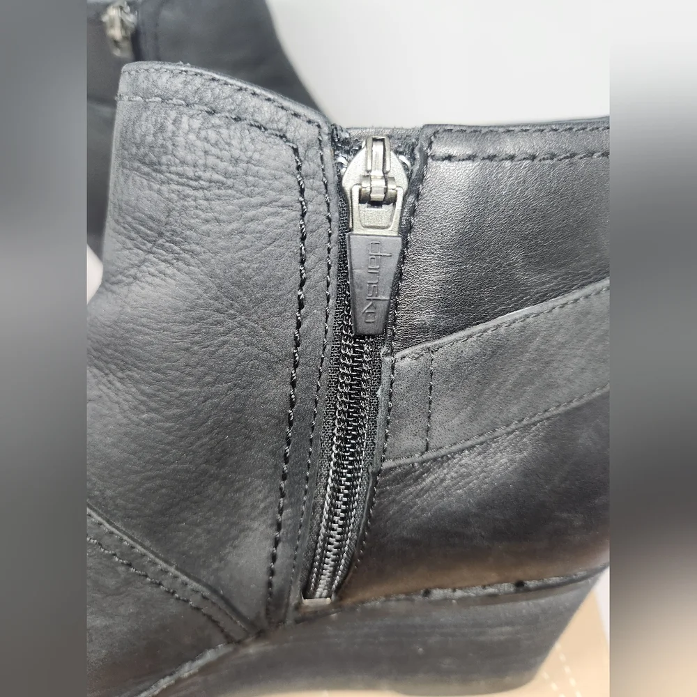 Dansko Shirley Nubuck Black Sz 39 - Picture 5 of 9